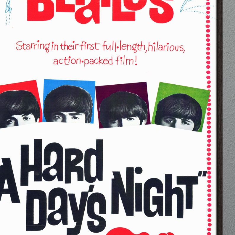 A Hard Day's Night Beatles Film Framed Print