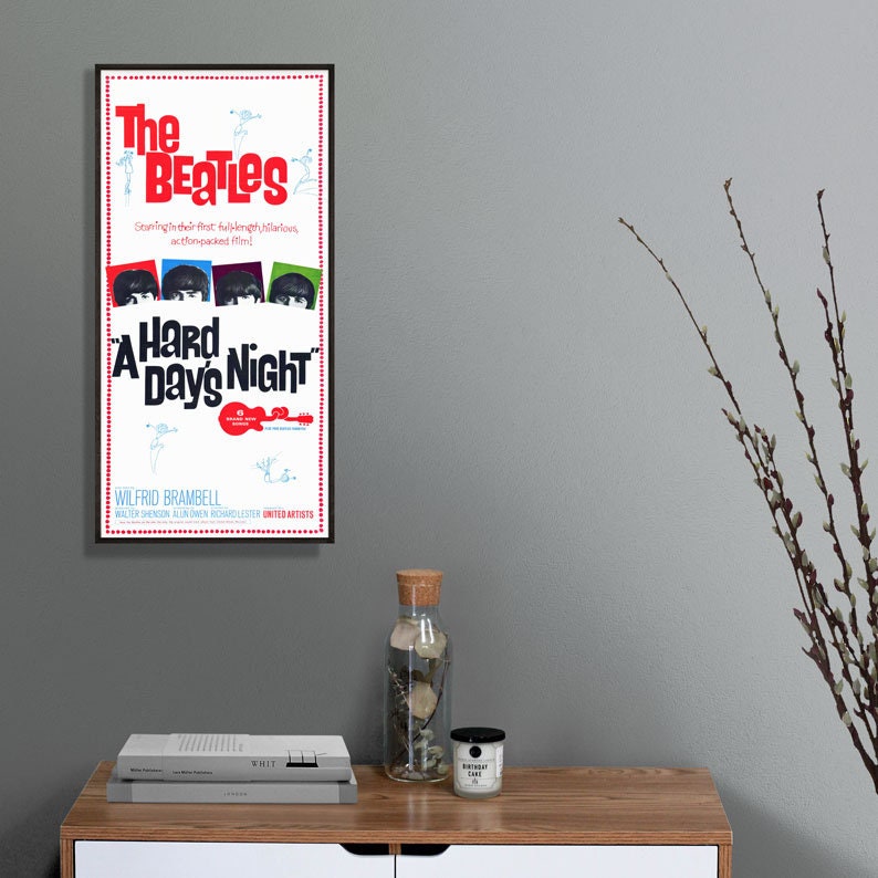 A Hard Day's Night Beatles Film Framed Print
