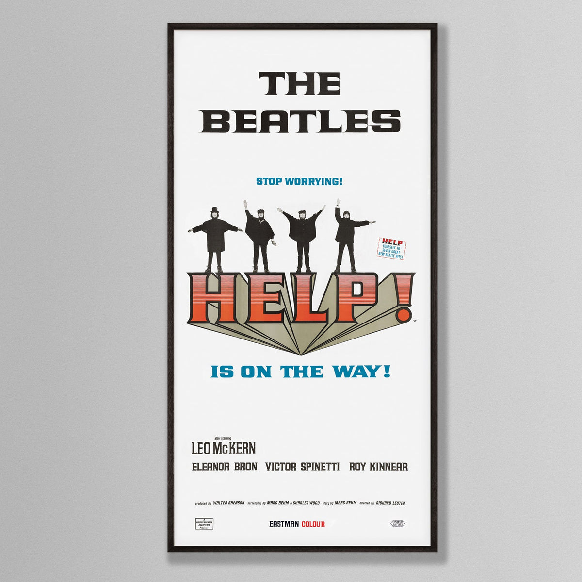 Help! - Beatles - Film Poster - Framed Print