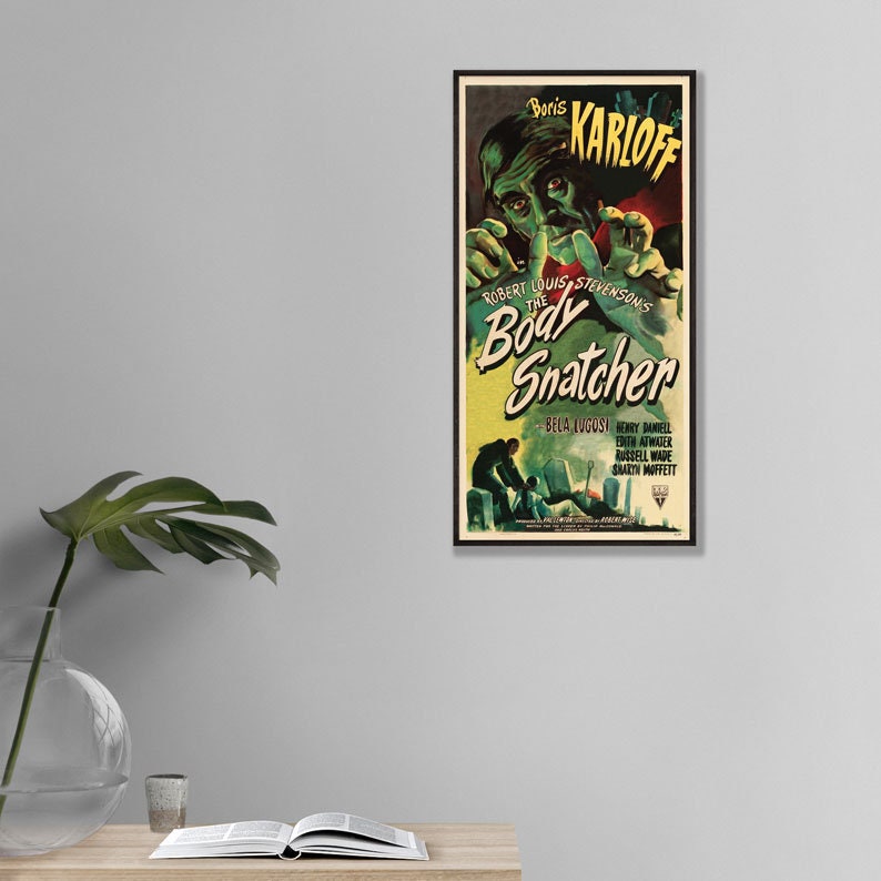 The Body Snatcher - Boris Karloff - Vintage Film Poster - Framed Print