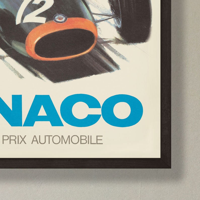 Vintage Formula 1 Monaco Grand Prix wall art