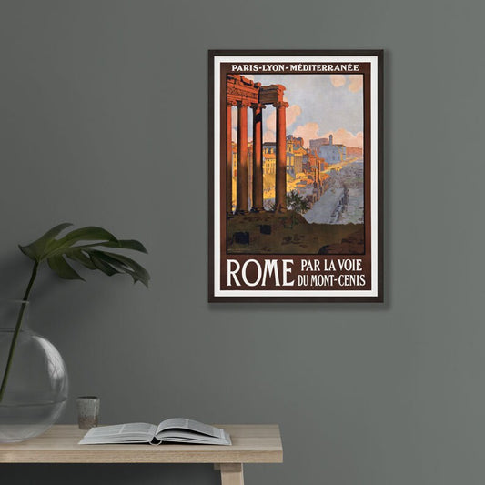 Vintage Rome Travel Poster