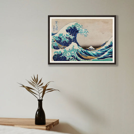 The Great Wave Framed Print – Vintage Japanese Art Reproduction