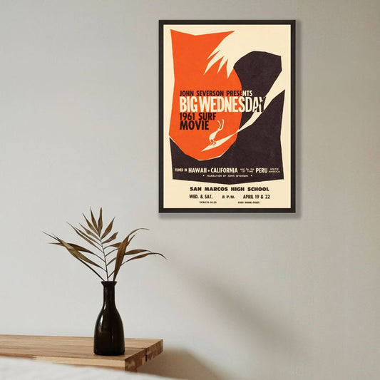 Big Wednesday - Surfing Movie - reproduction vintage framed print