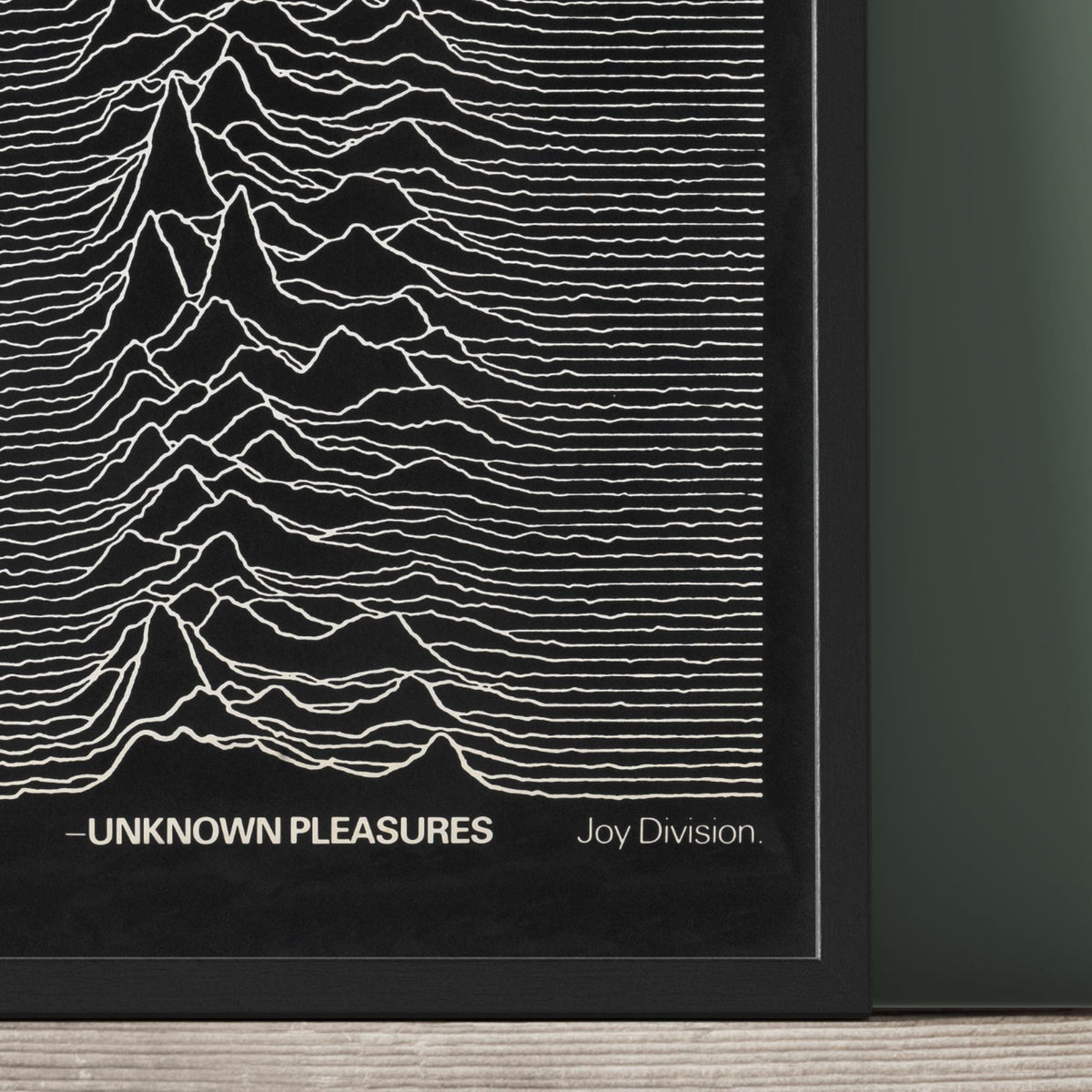 Joy Division - Unknown Pleasures Music Poster - Framed Print