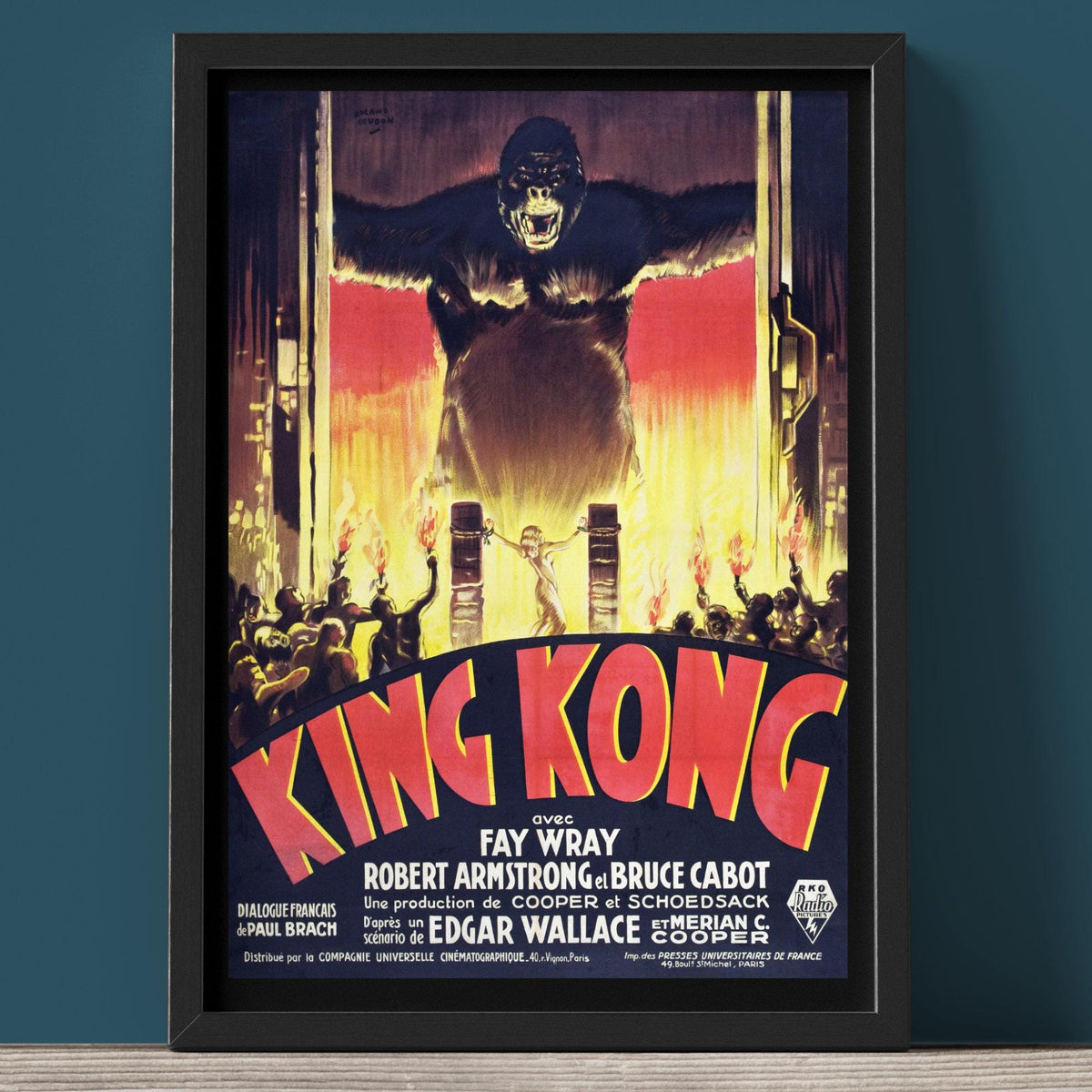 King Kong - Film Poster - Framed Print