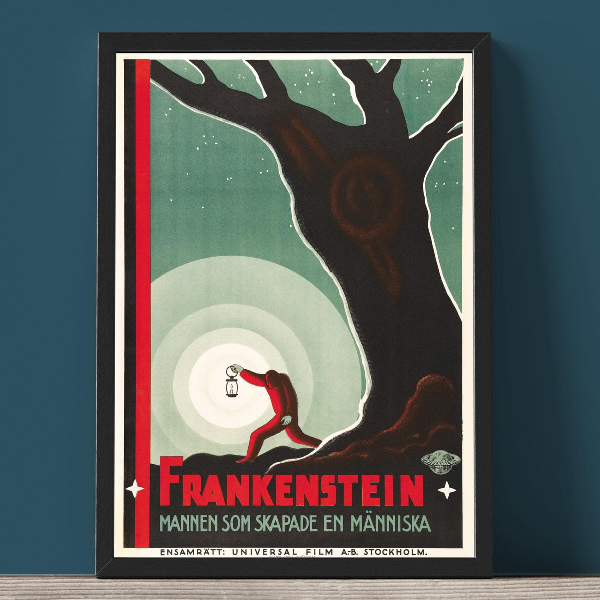 Frankenstein - Swedish Film Poster - Framed Print