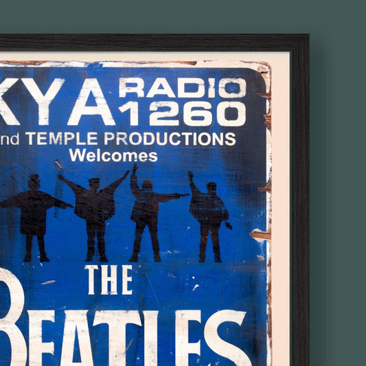 The Beatles - Candlestick Park Concert Poster - Framed Print