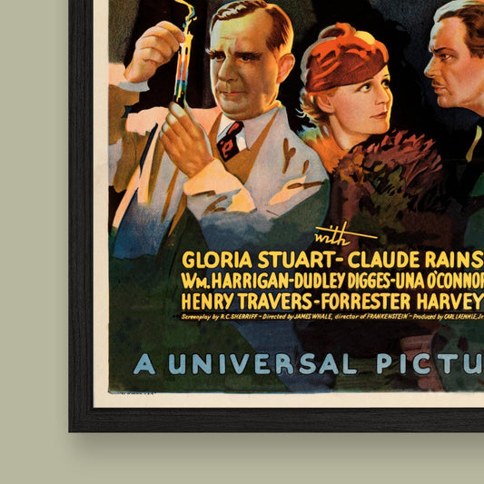 The Invisible Man vintage film poster framed wall art