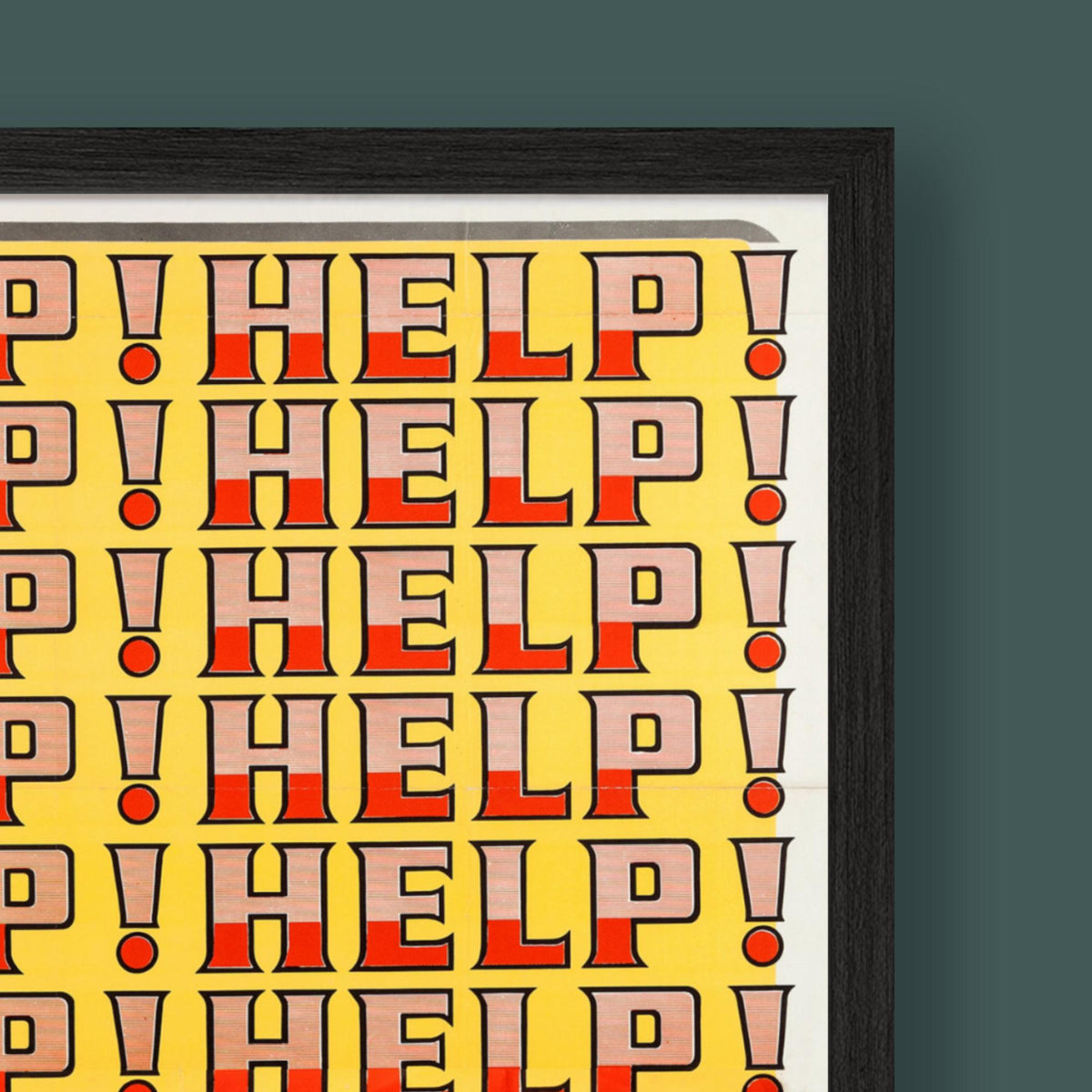 Yellow Help! - Beatles - Film Poster - Framed Print
