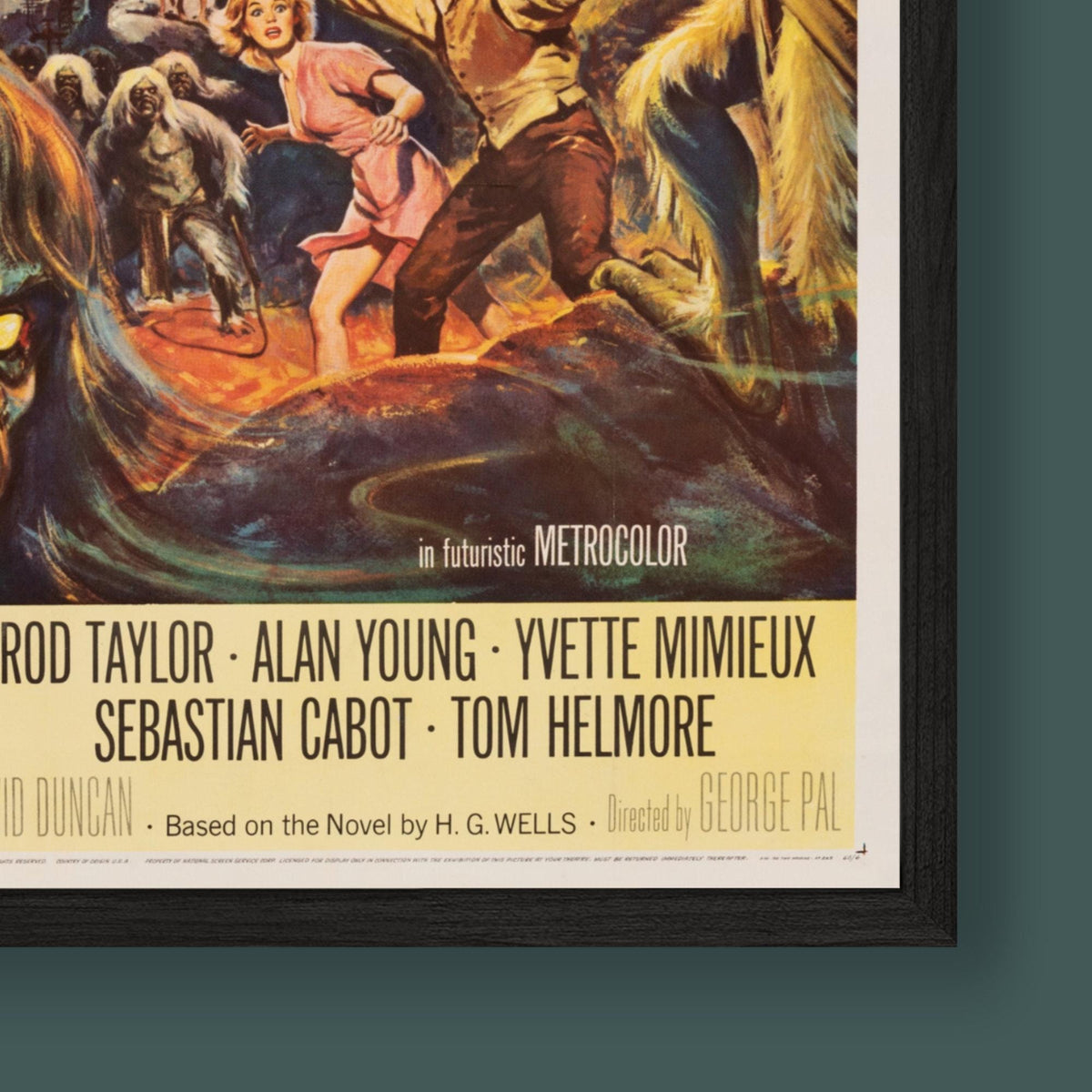 The Time Machine - Vintage Film Poster - Framed Print