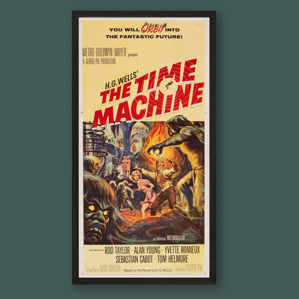 The Time Machine - Vintage Film Poster - Framed Print