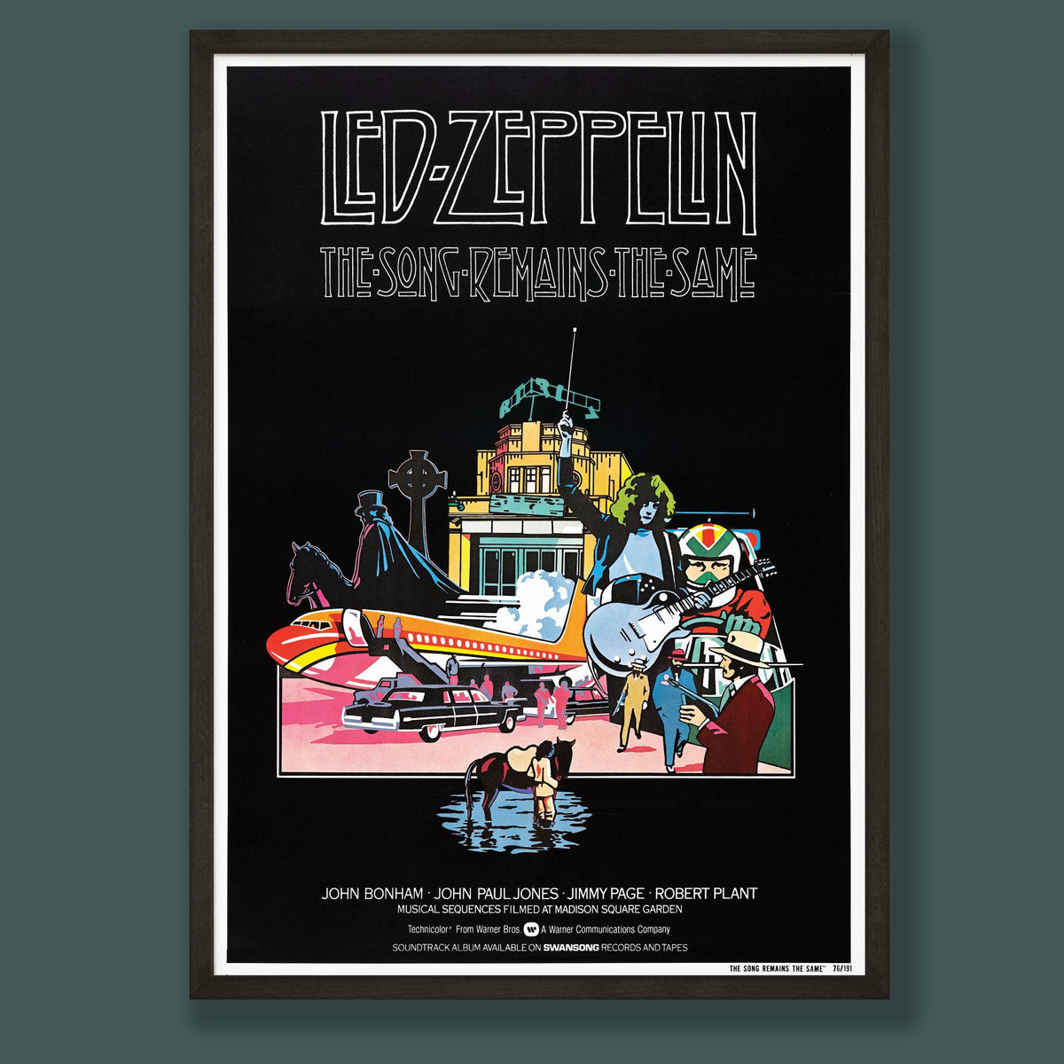 Led Zeppelin - The Song Remains the Same - Film Poster - Framed Print