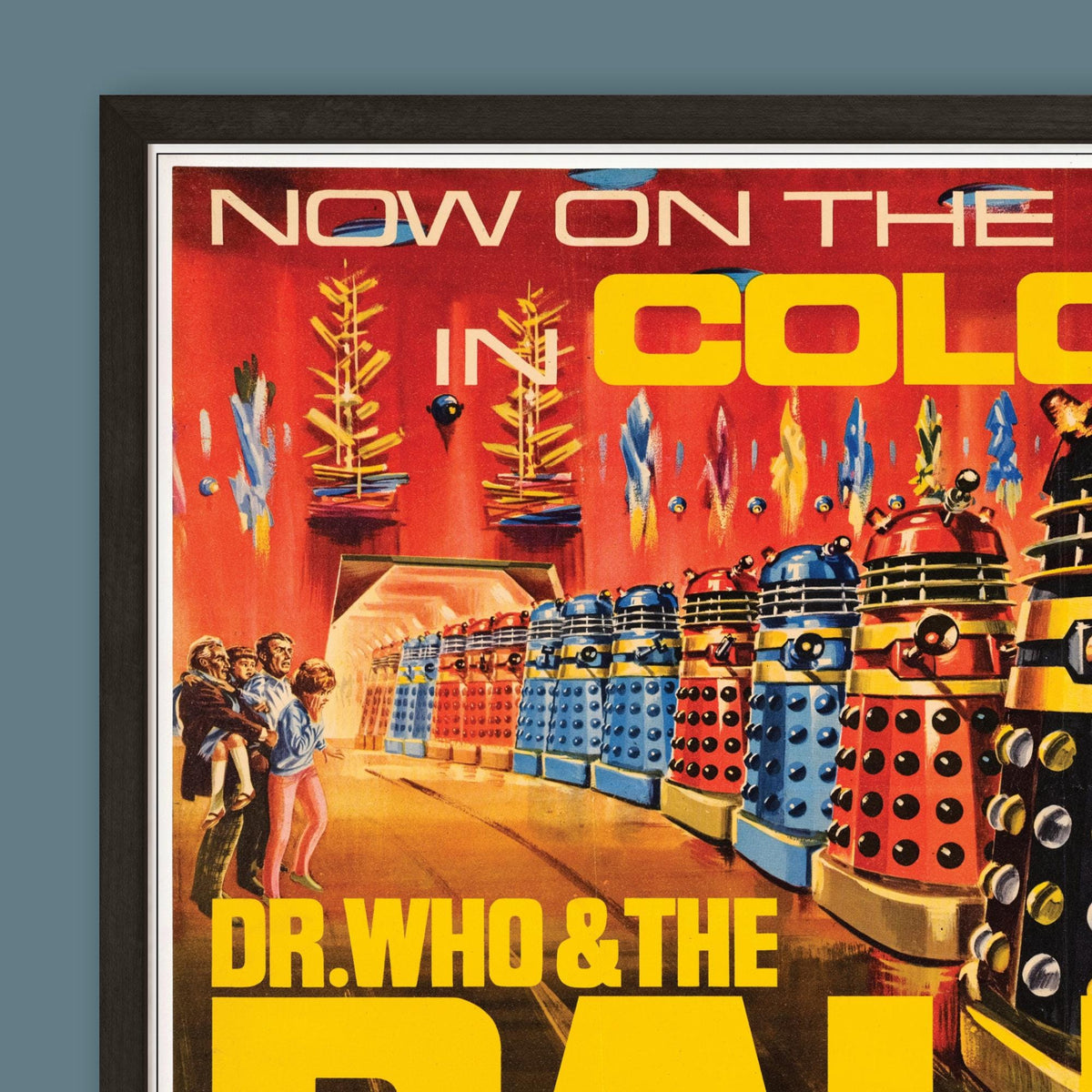 Doctor Who and the Daleks - Colour Film Poster - Framed Print