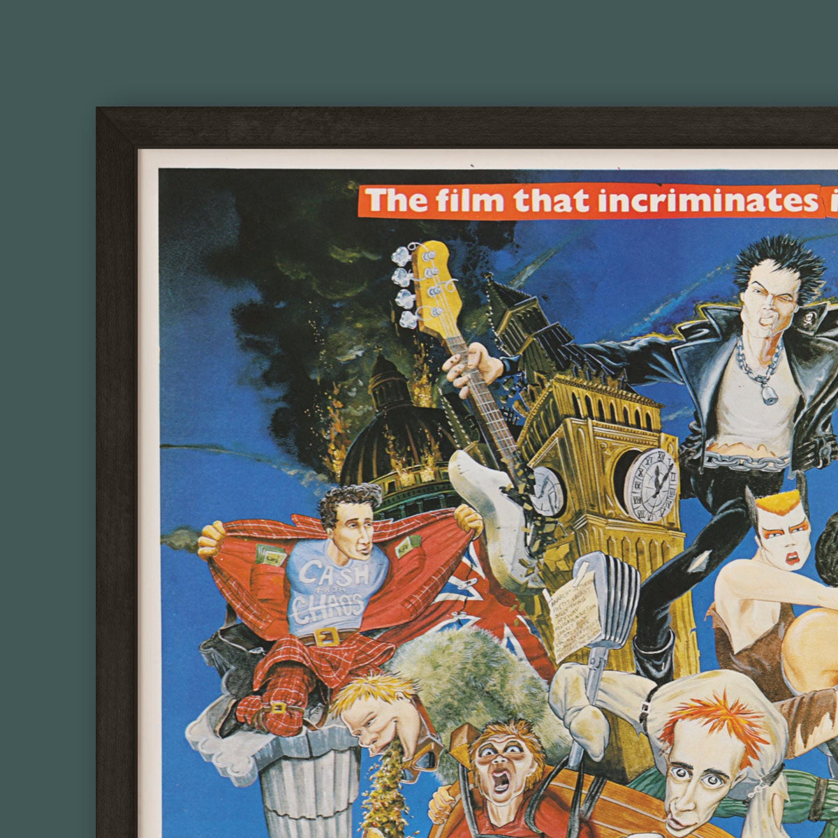 Sex Pistols - The Great Rock 'n' Roll Swindle - Film Poster - Framed Print