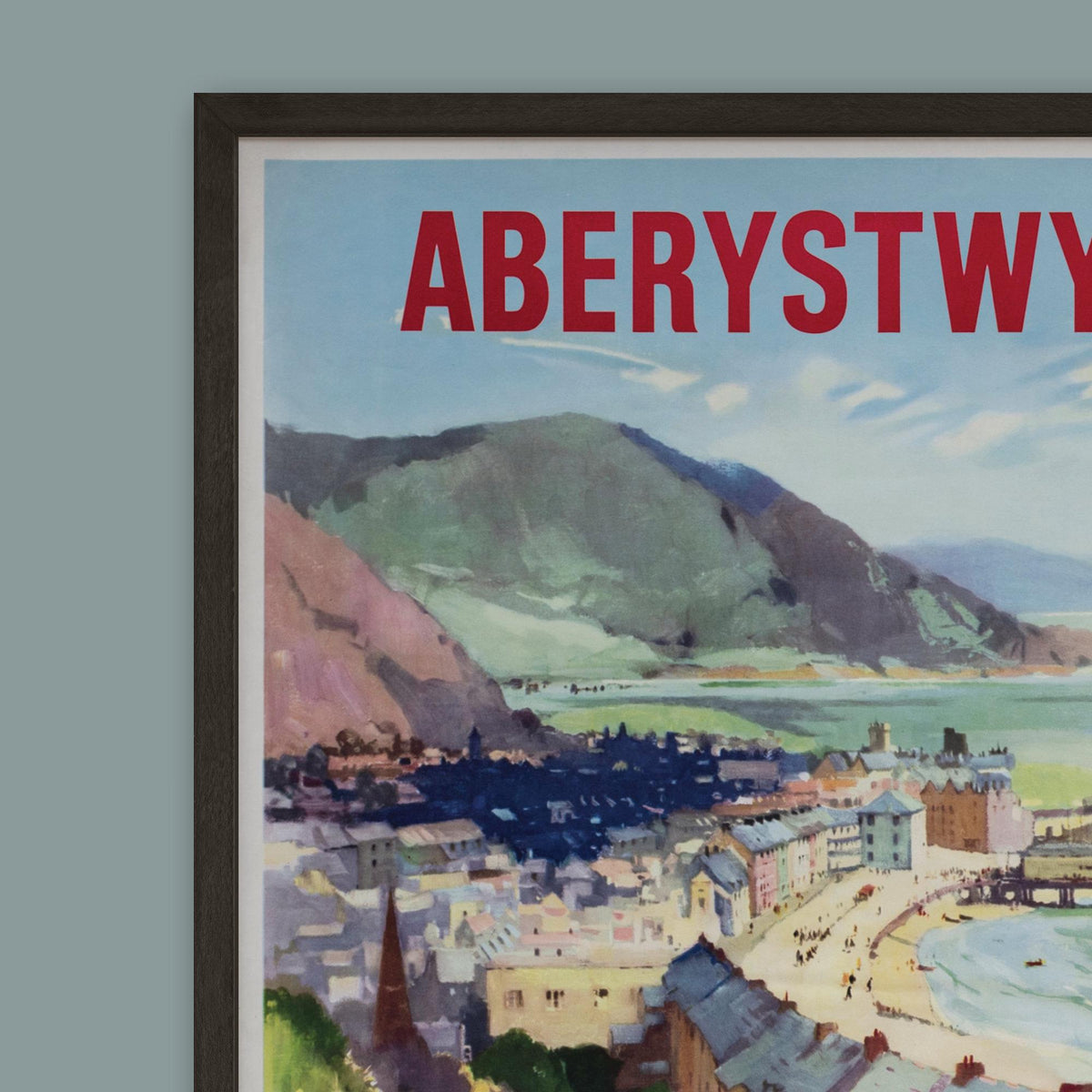 Vintage Aberystwyth Railway Travel Poster