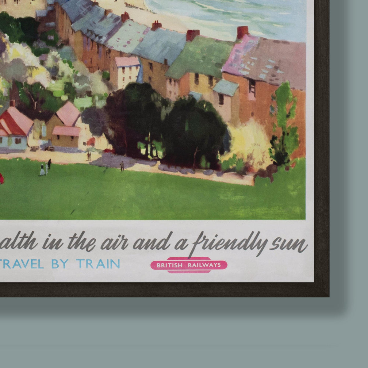 Vintage Aberystwyth Railway Travel Poster