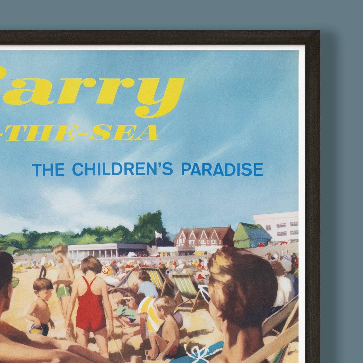 Vintage Barry by-the sea Railway Travel Poster