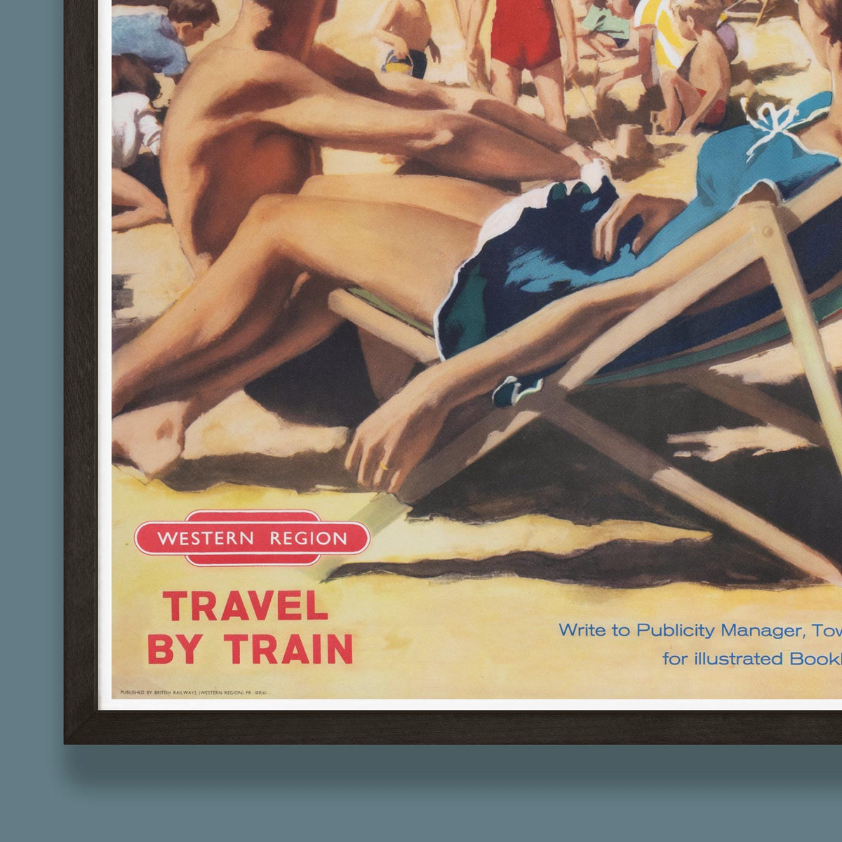 Vintage Barry by-the sea Railway Travel Poster