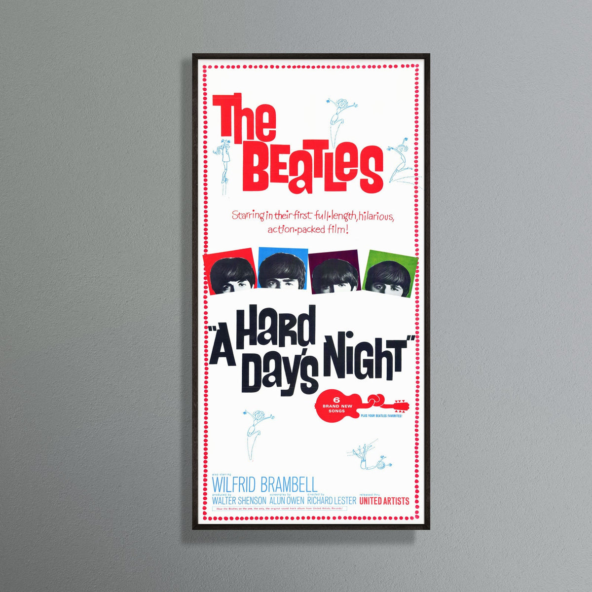 A Hard Day's Night Beatles Film Framed Print
