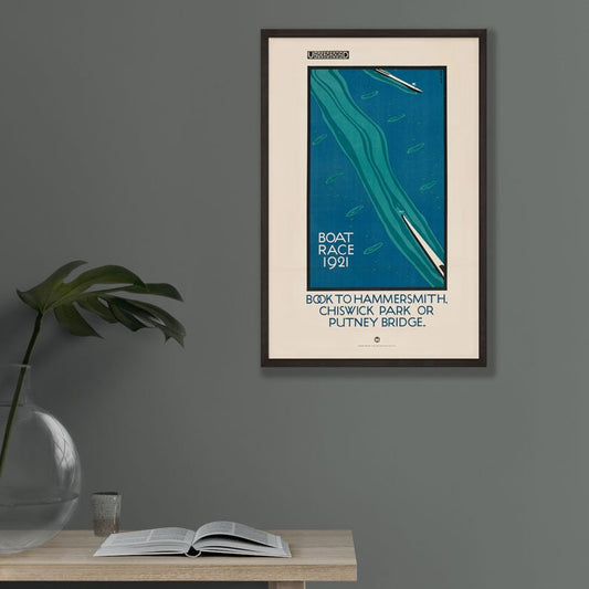 London Underground Boat Race Print 1921