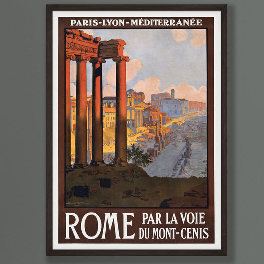 Vintage Rome Travel Poster