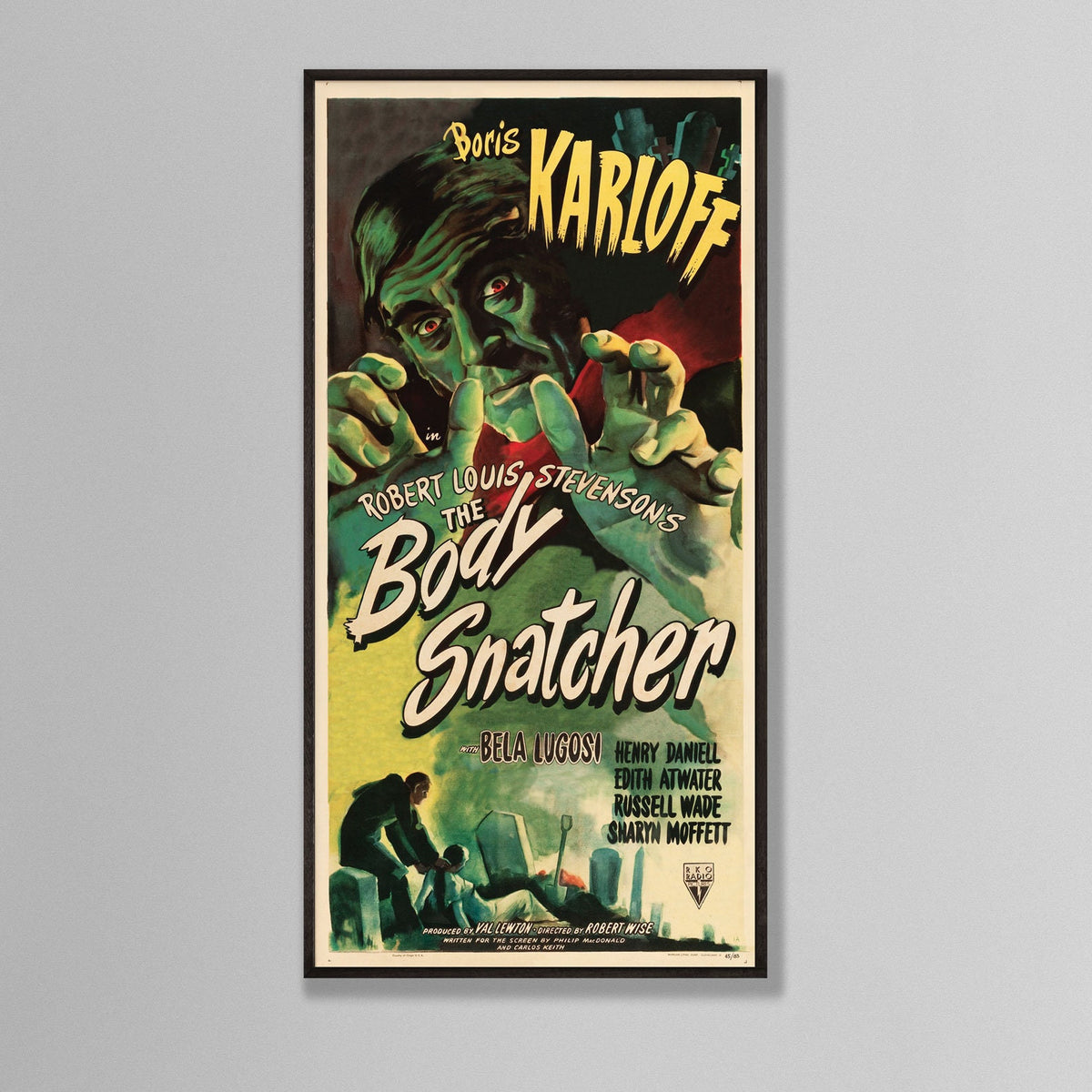 The Body Snatcher - Boris Karloff - Vintage Film Poster - Framed Print