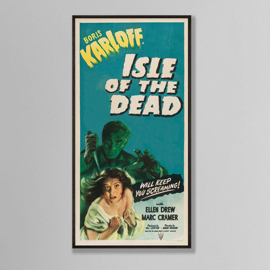 Isle of the Dead - Boris Karloff - Vintage Film Poster - Framed Print