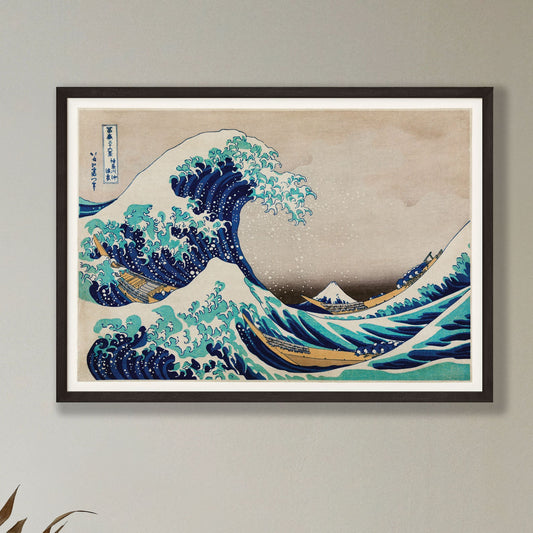 The Great Wave Framed Print – Vintage Japanese Art Reproduction
