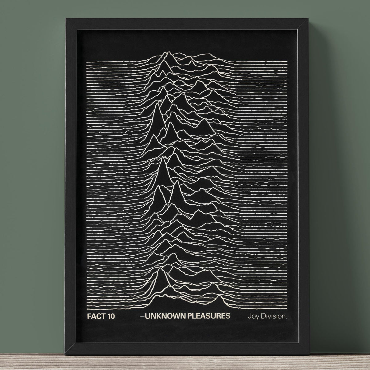 Joy Division - Unknown Pleasures Music Poster - Framed Print