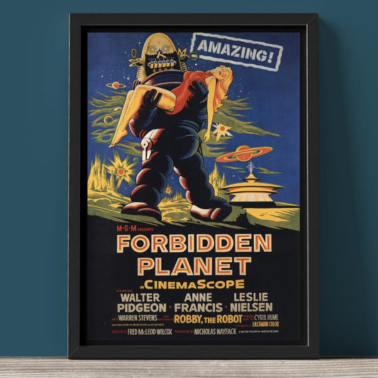 Forbidden Planet - Film Poster - Framed Print