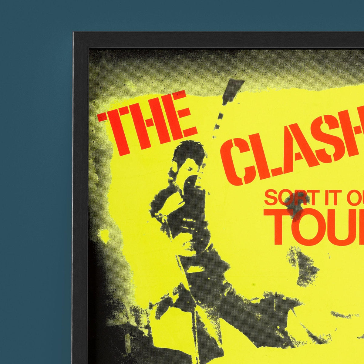 The Clash - Sort It Out Tour Concert Poster Sheffield - Framed Print