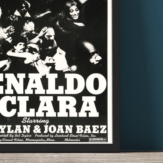 Bob Dylan and Joan Baez - Renaldo and Clara Film Poster - Framed Print