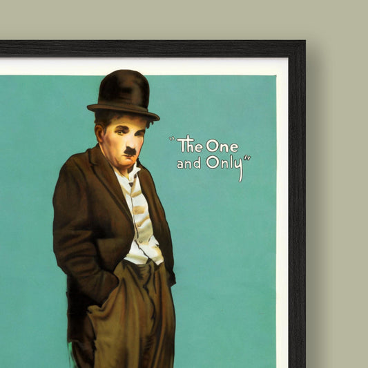 Charlie Chaplin - A Dogs Life - Vintage Film Poster - Framed Print