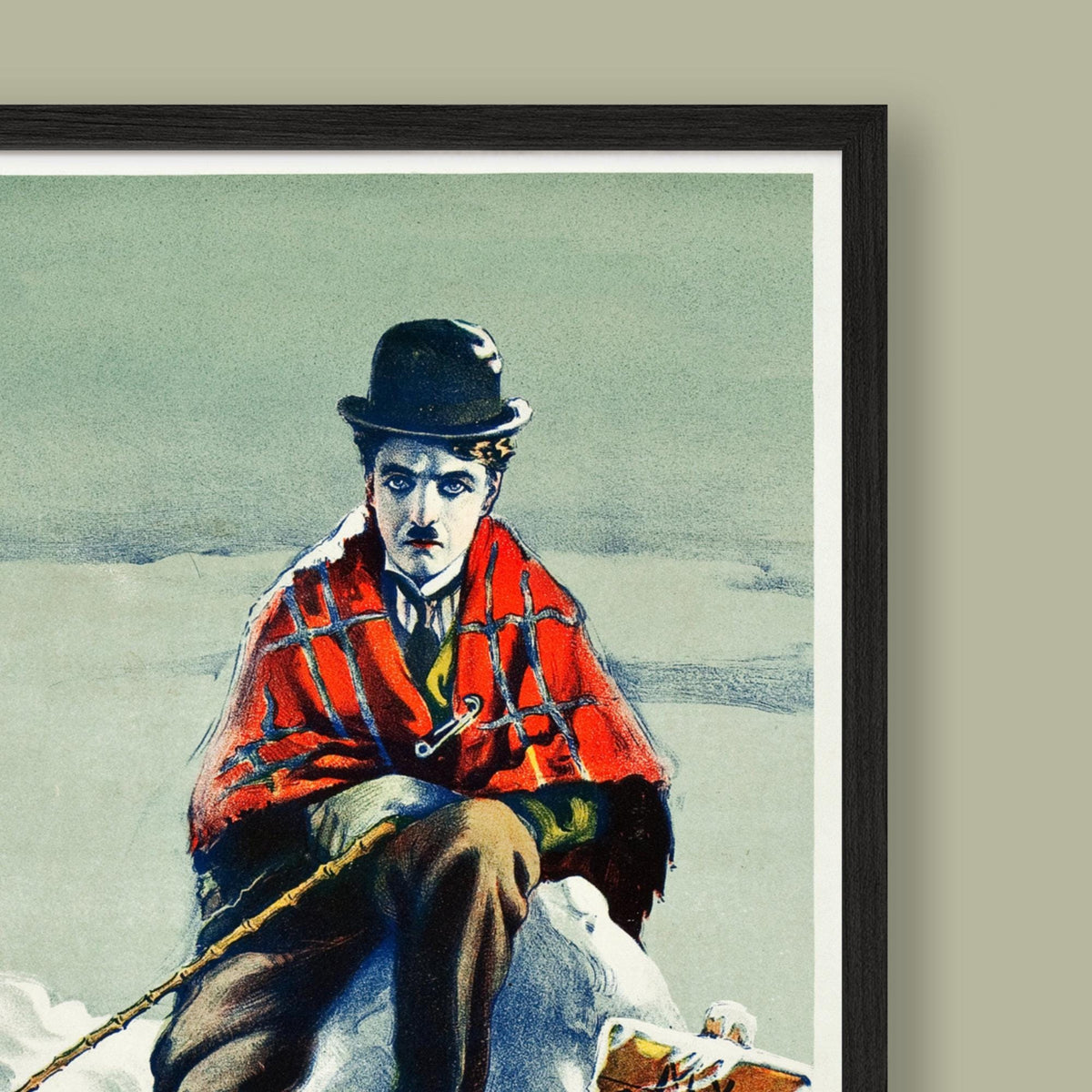Charlie Chaplin - Gold Rush - Vintage Film Poster - Framed Print