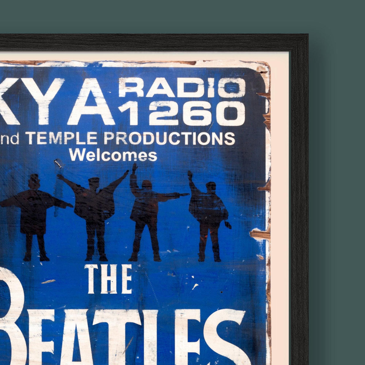 The Beatles - Candlestick Park Concert Poster - Framed Print