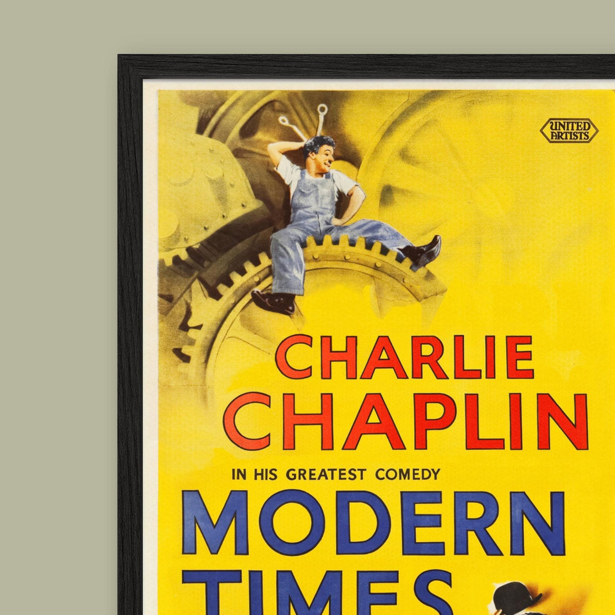 Charlie Chaplin - Modern Times - Vintage Film Poster - Framed Print