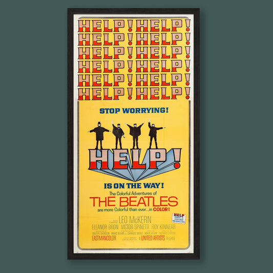 Yellow Help! - Beatles - Film Poster - Framed Print