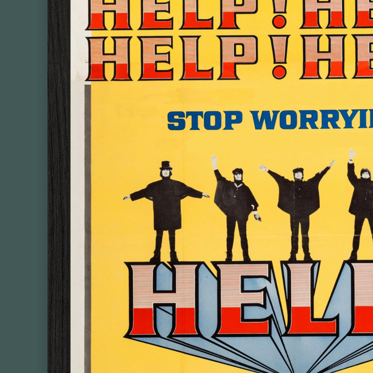 Yellow Help! - Beatles - Film Poster - Framed Print