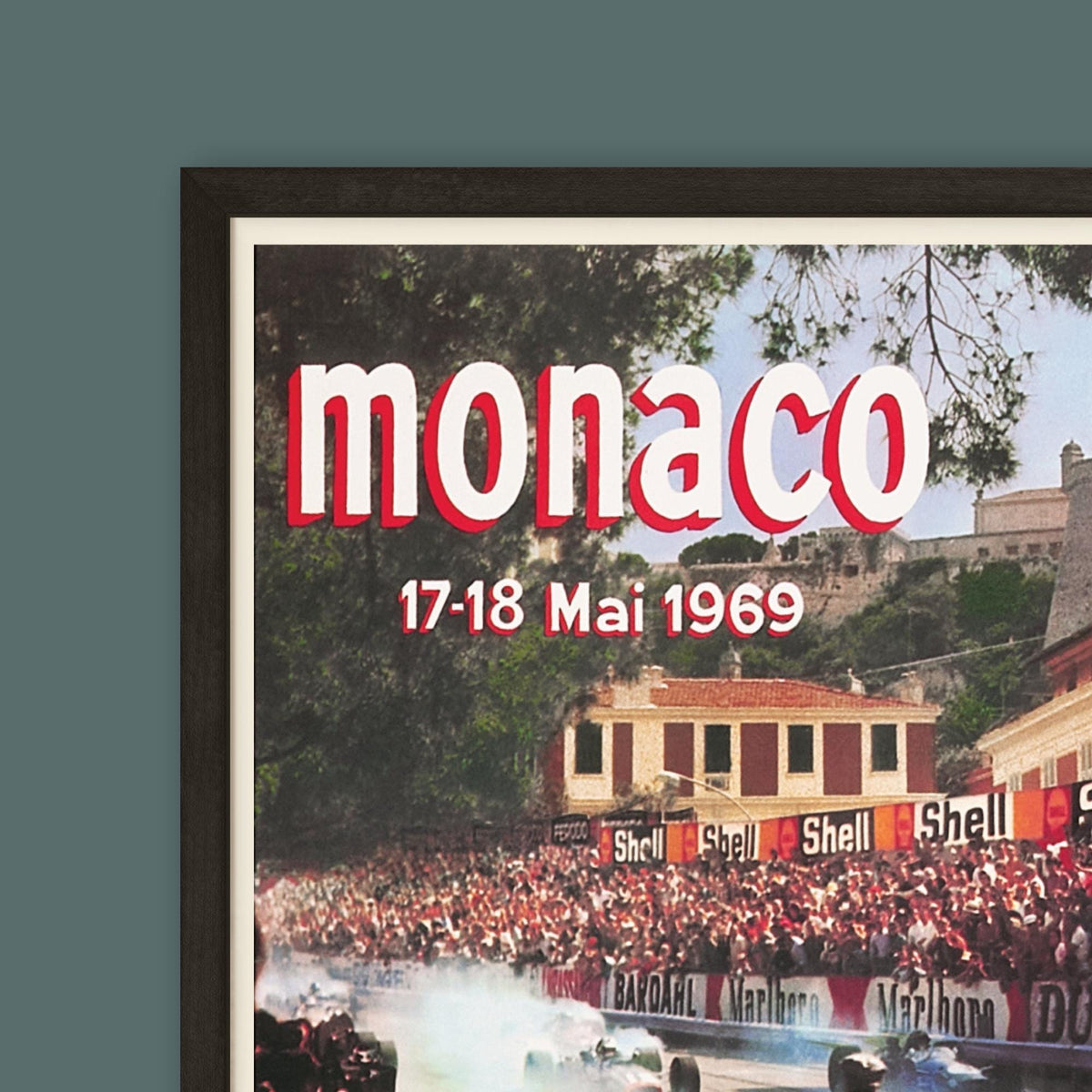 Monaco Grand Prix Poster - 1969 vintage framed print