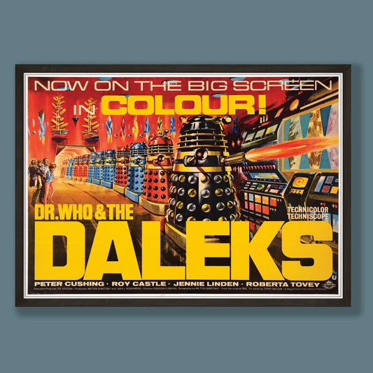 Doctor Who and the Daleks - Colour Film Poster - Framed Print