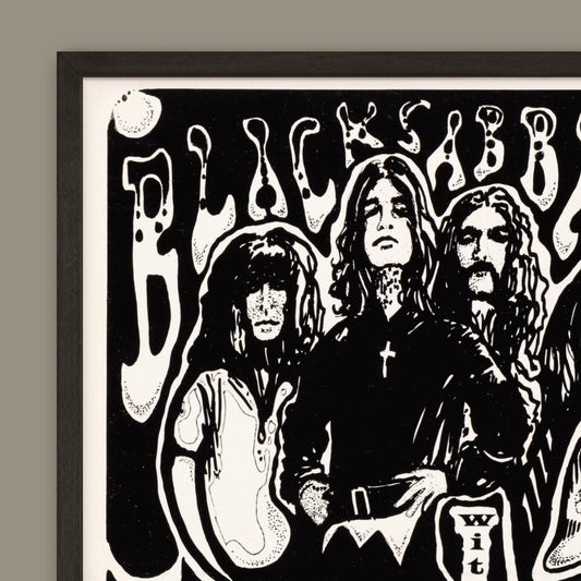 Black Sabbath - Miami Concert Poster - Framed Print