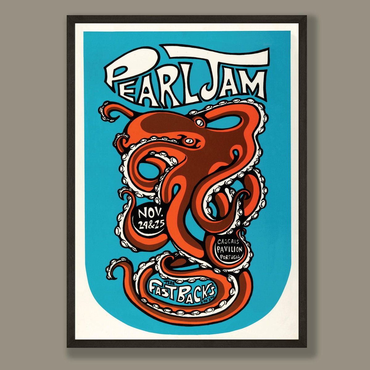 Pearl Jam - Concert Poster - Framed Print