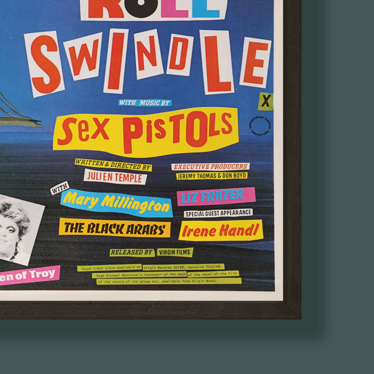 Sex Pistols - The Great Rock 'n' Roll Swindle - Film Poster - Framed Print