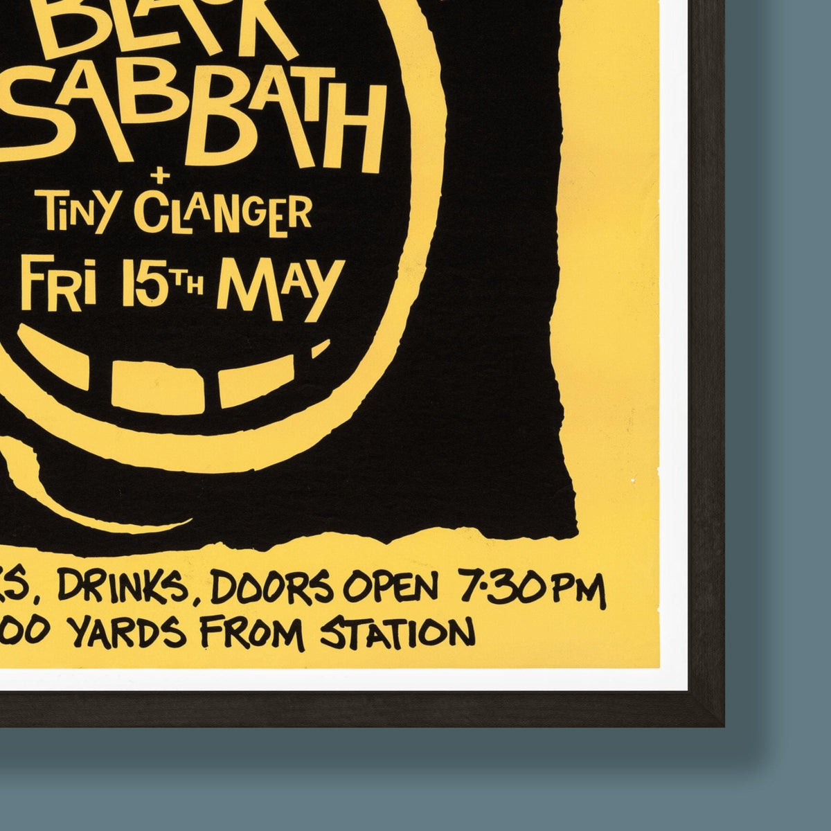 Black Sabbath - Eel Pie Island Concert Poster - Framed Print
