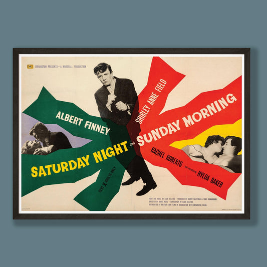 Saturday Night Sunday Morning - Film Poster - Framed Print