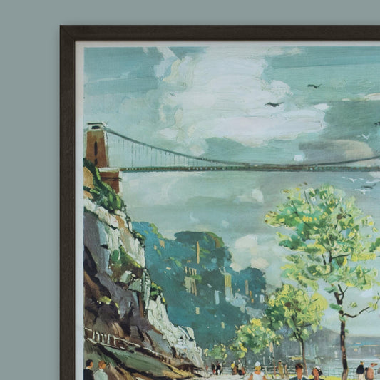 Vintage Bristol Railway Travel Poster
