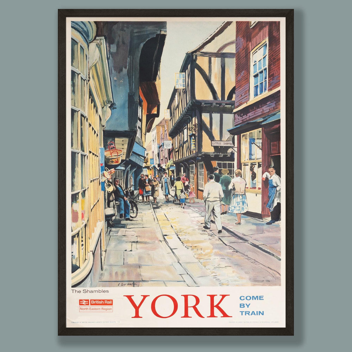 Vintage York Railway Travel Poster