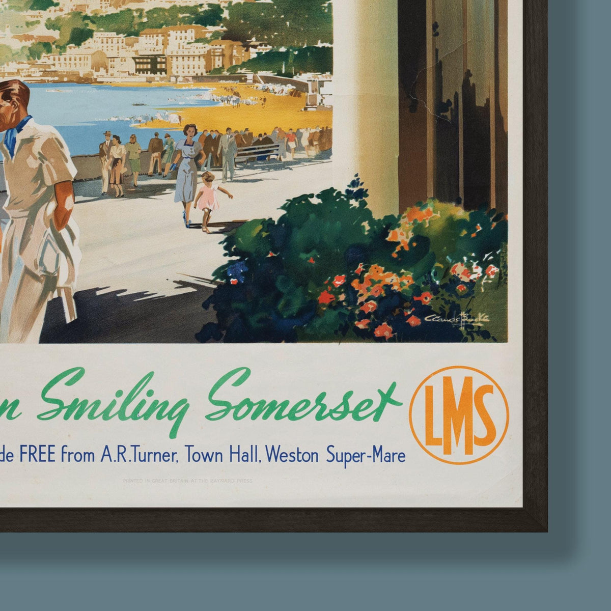 Vintage Weston Super-Mare Railway Travel Poster